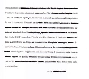Emilio ISGRÒ; cancellare l’inutile - Arturo CAMPANILE
